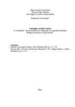 Konspekts 'E.Dirkheims: Mehaniskā un organiskā solidaritāte. Reliģijas koncepcija. Sociālā ', 1.