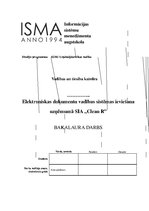 Diplomdarbs 'Elektroniskas dokumentu vadības sistēmas ieviešana uzņēmumā SIA "Clean R"', 1.