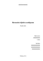 Referāts 'Bermudu trijstūra noslēpums', 1.