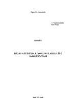 Referāts 'Rīgas attīstība Livonijas laikā līdz 16.gadsimtam', 1.