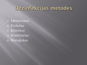 Prezentācija 'Dezinfekcijas līdzekļi', 4.