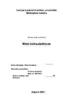 Referāts 'Meža kokaudzētavas', 1.