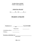Prakses atskaite 'Prakses atskaite par Rimi darbību Latvijā', 1.