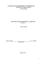 Prakses atskaite 'Restorānu prakse ēdināšanas uzņēmumā "Čili Pica"', 1.