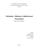 Referāts 'Christianity - Orthodoxy, Catholicism, Protestantism', 1.