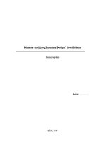 Biznesa plāns 'Dizaina studijas izveidošana', 1.