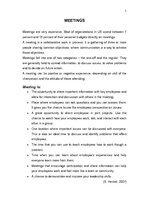 Referāts 'Meetings', 5.