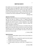 Referāts 'Meetings', 8.