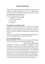 Referāts 'Meetings', 11.