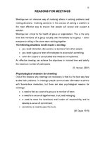 Referāts 'Meetings', 15.