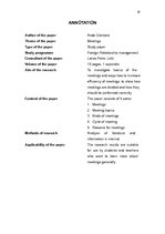 Referāts 'Meetings', 19.