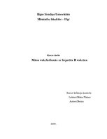 Referāts 'Māsu vakcinācija ar B hepatīta vakcīnu', 1.