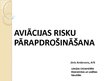 Prezentācija 'Aviācijas risku pārapdrošināšana', 1.