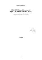 Referāts 'Zinātniski fantastiskie elementi Egīla Ermandsona romānā "Mala"', 1.