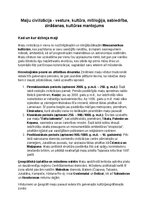 Konspekts 'Maiju civilizācija: vēsture, kultūra, mitoloģija, sabiedrība un kultūras mantoju', 1.