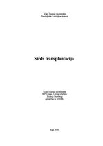 Konspekts 'Sirds transplantācija', 1.