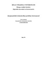 Konspekts 'Starptautiskās tirdzniecības politikas instrumenti', 1.