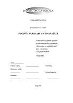 Referāts 'Finanšu pārskati un to analīze', 1.