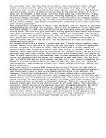 Eseja 'New Driving Restrictions', 1.