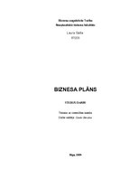 Biznesa plāns 'Biznesa plāns tūrisma aģentūrai Liepājā', 1.