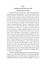 Eseja 'Economic Growth in Europe since 1945', 1.