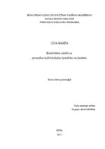 Referāts 'Kreativitātes saistība ar personas individuālajām īpatnībām un intelektu', 1.