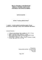Referāts 'Latviešu politiskā nacionālisma ģenēze. Pirmais pasaules karš. Neatkarīgas Latvi', 1.