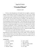 Eseja 'Home Reading. Agatha Christie "Crooked House"', 1.