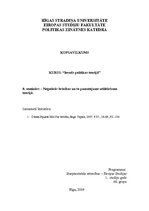 Konspekts 'Negatīvās brīvības un to pamatojums utilitārisma teorijā', 1.