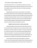 Eseja 'Development of African American Studies', 4.