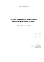 Referāts 'Baznīcu zemes pagātnē un mūsdienās: Valmieras Svētā Sīmaņa baznīca', 1.