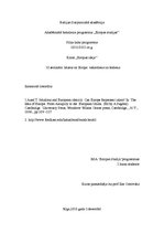 Konspekts 'Eiropas ideja. Islams un Eiropa: vakardiena un šodiena', 1.