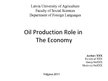 Prezentācija 'Oil Production Role in the Economy', 1.