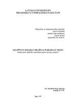 Konspekts 'Grafiti un izmaiņas pilsētas publiskajā telpā', 1.