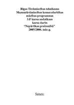 Referāts 'Zepter', 1.