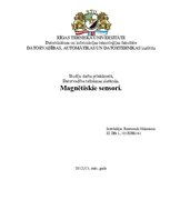 Konspekts 'Magnētiskie sensori', 1.
