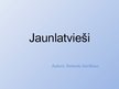Prezentācija 'Jaunlatviešu kustība', 1.