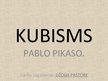 Prezentācija 'Kubisms. Pablo Pikaso', 1.