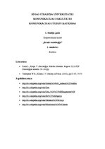 Konspekts 'Socioloģija, pirmais seminārs', 1.