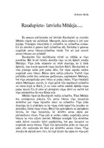 Eseja 'Raudupiete - latviešu Mēdeja', 1.