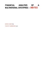 Referāts 'Financial analysis of a multinational enterprise - INDITEX', 1.