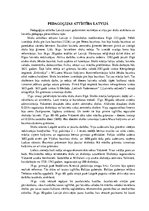 Konspekts 'Pedagoģijas attīstība Latvijā; audzināšanas metožu pielietojums ģimenē', 1.