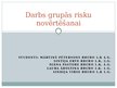 Prezentācija 'Darbs grupās risku novērtēšanai', 1.