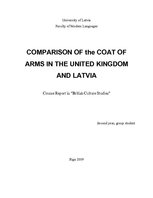 Referāts 'Comparison of the Coat of Arms in the United Kingdom and Latvia', 1.