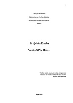 Referāts 'Viesnīcas "Venta SPA Hotel" attīstības projekts', 1.