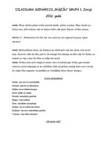 Paraugs 'Bernudārza izlaiduma scenārijs', 1.