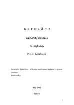 Referāts 'Laupīšana', 1.