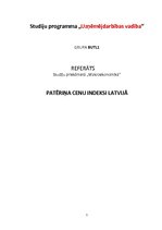 Referāts 'Patēriņa cenu indeksi Latvijā', 1.