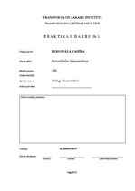 Prakses atskaite 'Personāldaļas dokumentācija', 1.