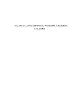 Referāts 'Itālijas un Latvijas savstarpējās attiecības 20.gadsimta 40.-50.gados', 1.